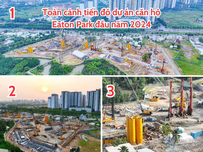 Tiến độ xây dựng Eaton Park hiện tại rất tốt